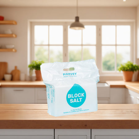 Harvey Block Salt on Kitchen Worktop