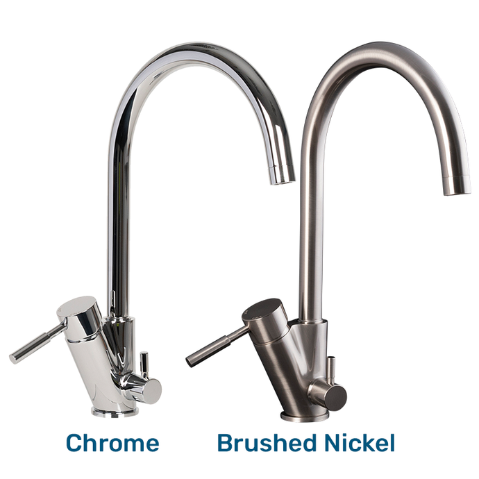 Cascade 'Classic' 3-Way Kitchen Mixer Tap in Chrome and Brushed Nickel