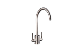 Contemporary 3-Way Kitchen Mixer Tap in Steel.