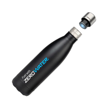 ZeroWater 500ml Stainless Steel Bottle - CrazyCap - Black